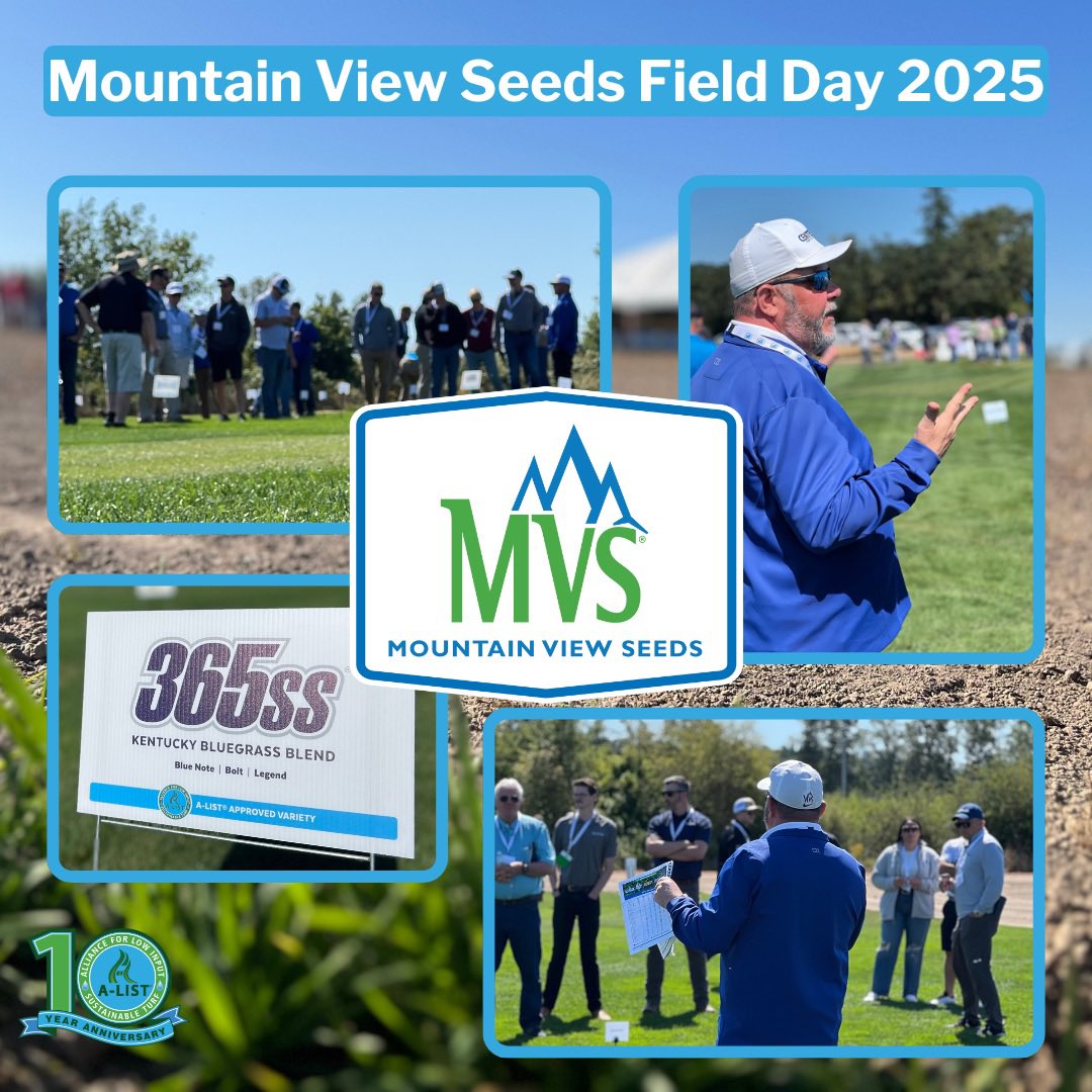 The A-LIST (@alistturf) on Twitter photo <a href="/alistturf/">The A-LIST</a> kicked off Field Day week in style yesterday with <a href="/MtnView_Seeds/">Mountain View Seeds</a>!
These events are so valuable for our <a href="/alistturf/">The A-LIST</a> members – a chance to connect, educate, and show off their latest turfgrass varieties and innovations. Not to mention, the weather couldn't have been <a href="/alistturf/">The A-LIST</a> kicked off Field Day week in style yesterday with <a href="/MtnView_Seeds/">Mountain View Seeds</a>!
These events are so valuable for our <a href="/alistturf/">The A-LIST</a> members – a chance to connect, educate, and show off their latest turfgrass varieties and innovations. Not to mention, the weather couldn't have been
