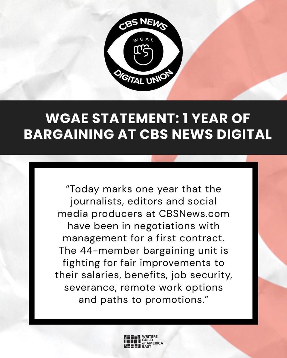 Writers Guild of America East tweet media