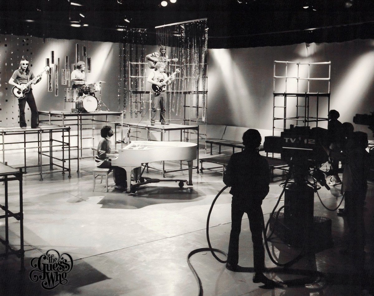 theguesswho's tweet image. The Guess Who taping a performance on the 'Like Young' show in January 1970 which was produced by CFCG TV 12, the CTV affiliate out of Montreal.