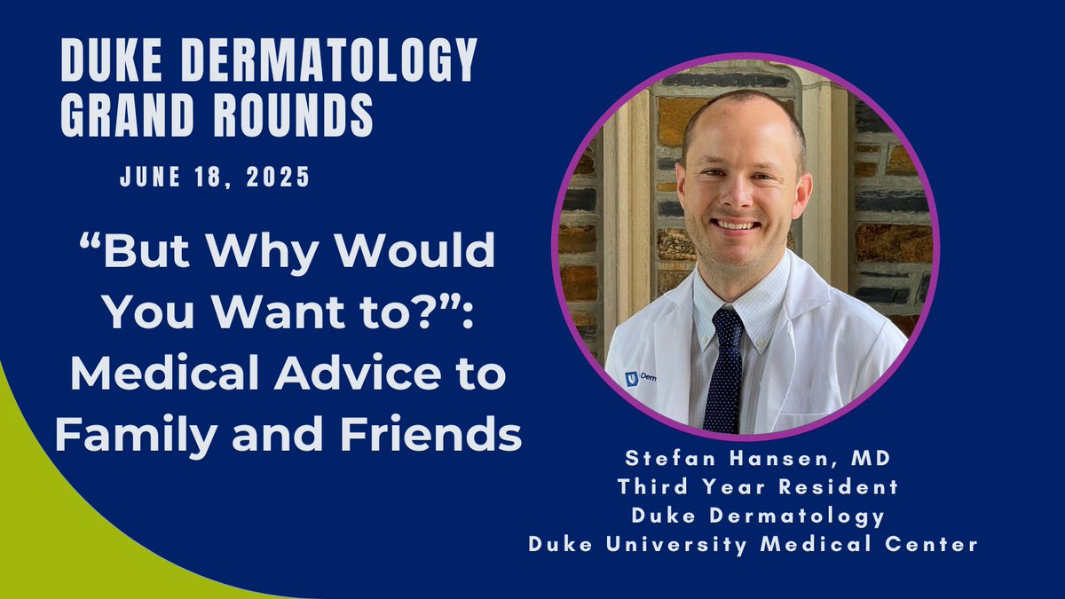 Thank you to Dr. Stefan Hansen, MD, for his presentation earlier today - “But Why Would You Want to?”: Medical Advice to Family and Friends.