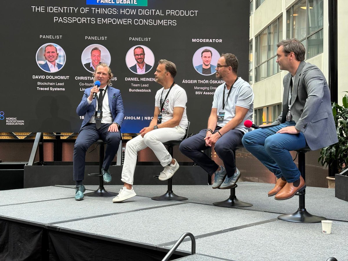 Traced Systems (@tracedsystems) on Twitter photo 📢 Today at <a href="/nordicblock/">Nordic Blockchain Association</a> #NBC2025 in Stockholm, <a href="/ddolhomut/">David Dolhomut</a> spoke on how Digital Product Passports can move brands from blasting emails to predicting what customers actually want using AI on top of DPPs.
Use ownership data to:
✅Anticipate resale, upgrades
✅Personalize 📢 Today at <a href="/nordicblock/">Nordic Blockchain Association</a> #NBC2025 in Stockholm, <a href="/ddolhomut/">David Dolhomut</a> spoke on how Digital Product Passports can move brands from blasting emails to predicting what customers actually want using AI on top of DPPs.
Use ownership data to:
✅Anticipate resale, upgrades
✅Personalize