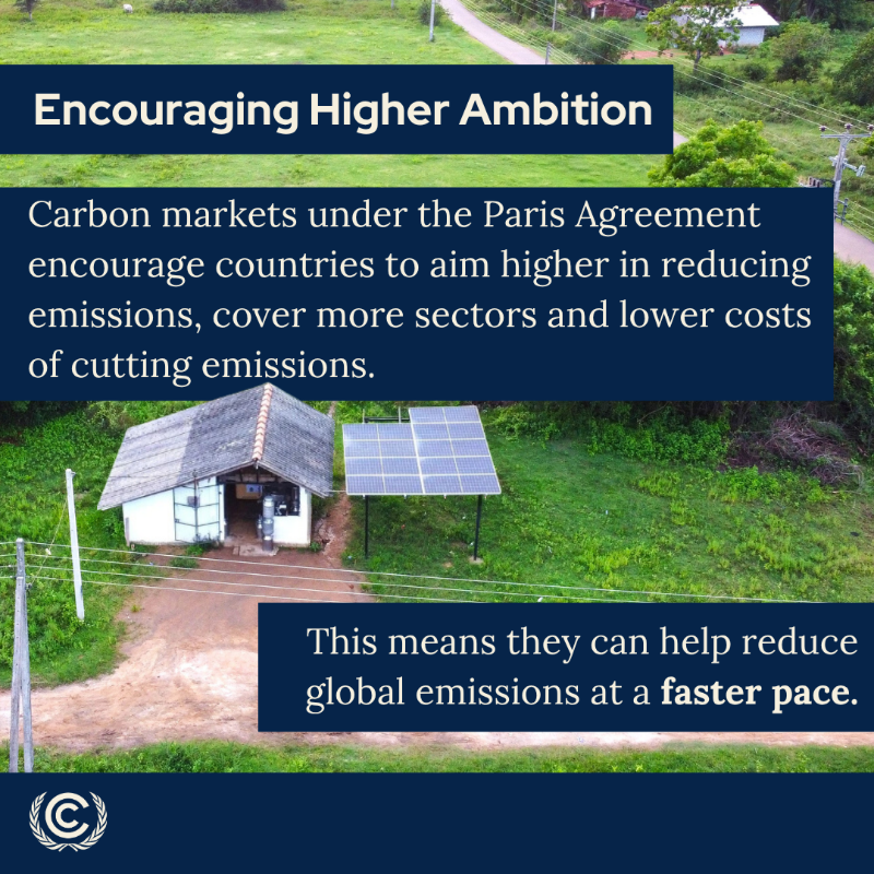 UNFCCC's tweet photo. 7 months on from COP29 - where countries agreed strong standards for a UN carbon market - work to operationalize Article 6 of the Paris Agreement continues.

But why do carbon markets matter for climate action?
 
Find out. 👇

#JuneClimateMeetings