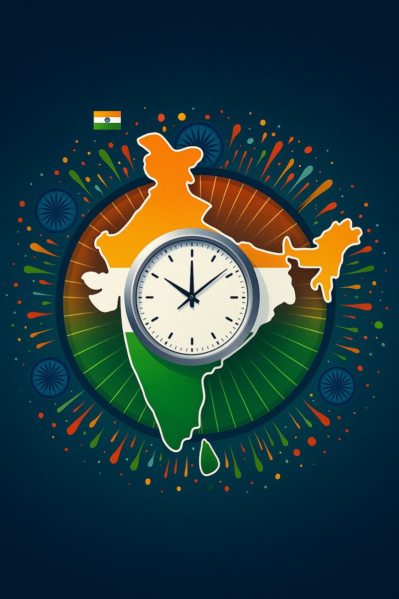 🚨 BREAKING: India enters the “One Nation, One Time” era 🇮🇳🕒

Modi Govt mandates Indian Standard Time (IST) for all legal, digital, admin &amp; commercial activities.

🔐 Boosts cybersecurity
📲 Accurate billing
🛰️ Domestic atomic clocks via ISRO + CSIR

A new age of Time