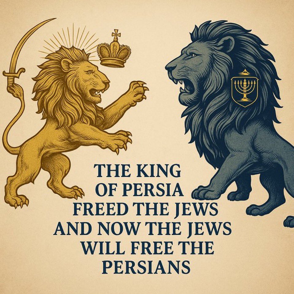 King Cyrus the Great conquered Persia. 
He welcomed all the exiled Jewish people to return to their homelands.

Today, perhaps the Jews will free the Persians 🤝