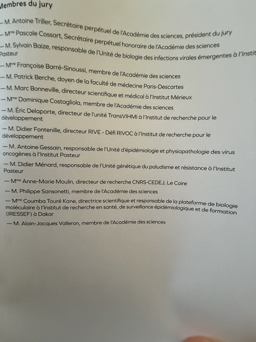 Jean-Noël Tronc (@jntronc) on Twitter photo Antoine Triller, Secrétaire perpétuel de l’Académie des sciences et président du jury remet le Prix Christophe Mérieux à Abdoulaye Touré et Alpha Kabinet Keita pour leurs travaux sur les maladies infectieuses. Antoine Triller, Secrétaire perpétuel de l’Académie des sciences et président du jury remet le Prix Christophe Mérieux à Abdoulaye Touré et Alpha Kabinet Keita pour leurs travaux sur les maladies infectieuses.