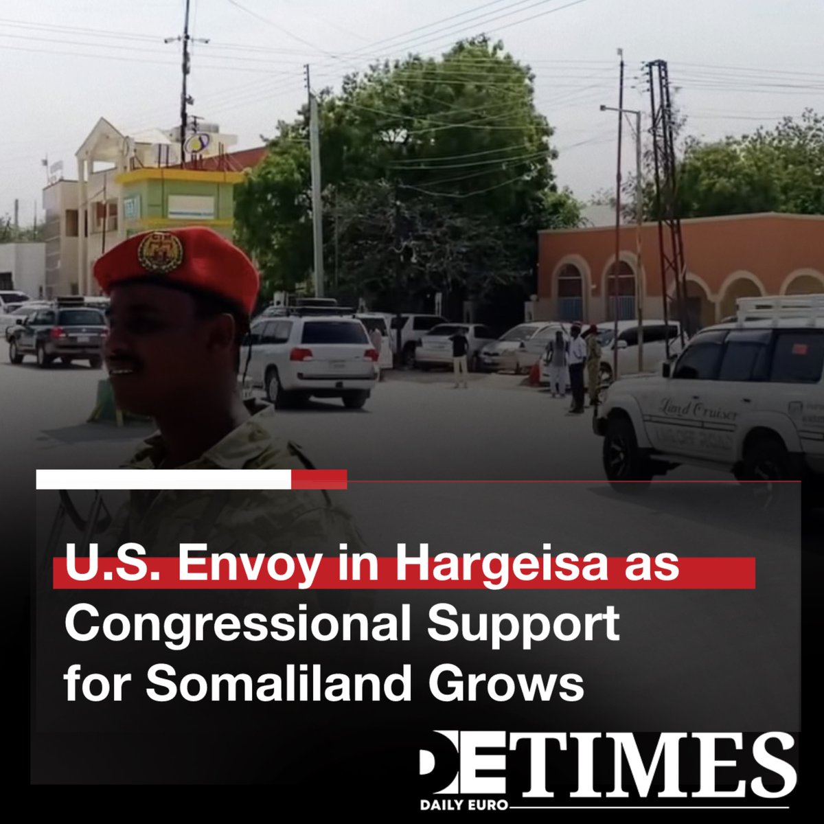 U.S. Delegation Visits #Hargeisa Ahead of Key Ethiopia Talks

U.S. Ambassador to #Somalia Richard Riley and AFRICOM officials arrive in Hargeisa for meetings on economic and security cooperation, just before Somaliland FM Abdirahman heads to Addis Ababa.

The visit comes as a