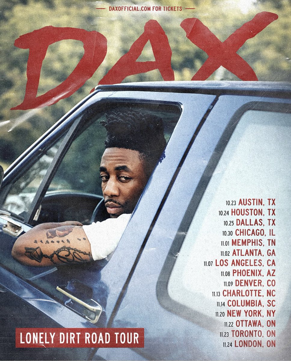 Dax is hitting the road this fall! Catch him on the Lonely Dirt Road Tour with stops in Ottawa, Toronto, and London. General on sale starts Friday!