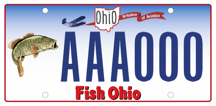 It is National Go Fishing Day! Celebrate with one of these specialty license plates! #PickYourPlate at bmv.ohio.gov.