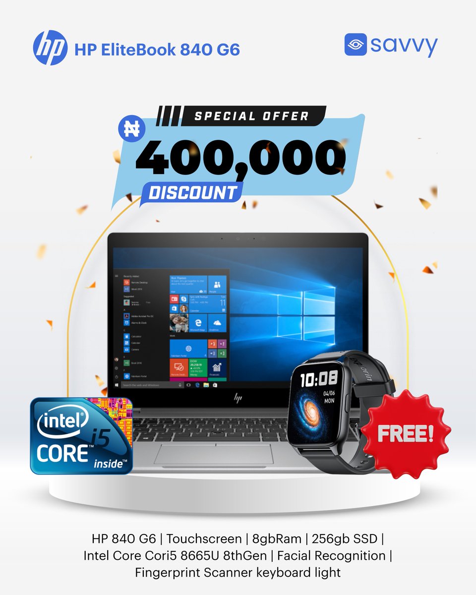 savvyinnov's tweet image. 🔥 Get More for Less at Savvy! Buy a premium laptop, get a FREE Oraimo gadget 🎁 — from Freepods to Smartwatches! Upgrade your tech, enjoy bonus gifts.

📍 4B Otigba Street, Computer Village, Ikeja
📞 +234 916 959 6945
#SavvyDeals #OraimoBonuses #LaptopPromo Bishop Aburi
