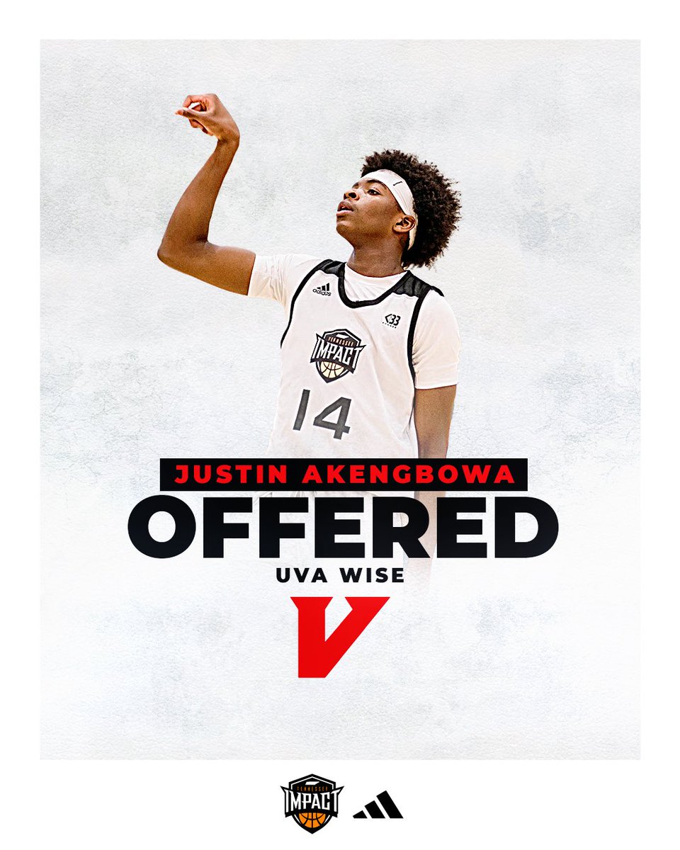 Tennessee Impact Basketball (@tennimpact) on Twitter photo Congratulations 2028 <a href="/etiinosasere/">Justin Akengbowa</a> on receiving an offer from UVA Wise.
#reptheshield #tenneseeimpact #allheart #makeanimpact #tnimpact #tennesseehoops #adidasbasketball #3SSB #3stripesselectbasketball Congratulations 2028 <a href="/etiinosasere/">Justin Akengbowa</a> on receiving an offer from UVA Wise.
#reptheshield #tenneseeimpact #allheart #makeanimpact #tnimpact #tennesseehoops #adidasbasketball #3SSB #3stripesselectbasketball