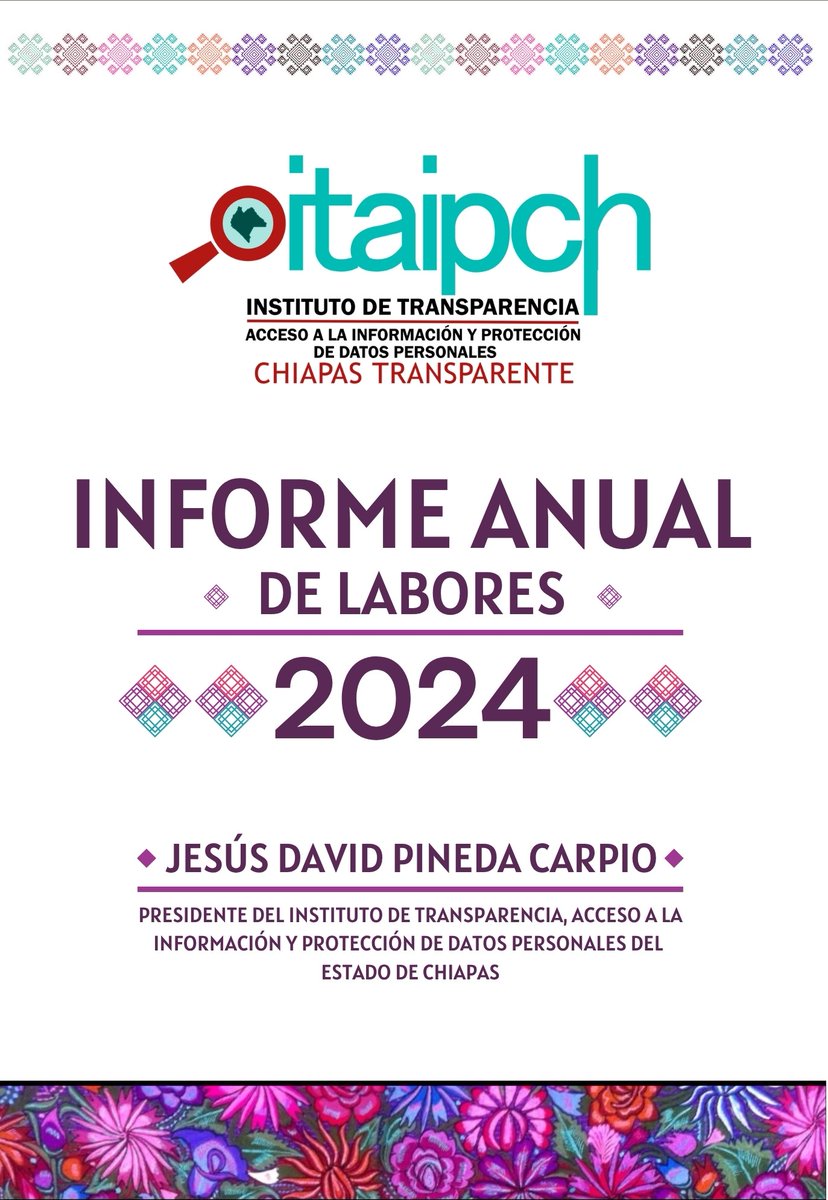 ➡️¡𝐂𝐨𝐧𝐨𝐜𝐞 𝐥𝐚𝐬 𝐚𝐜𝐜𝐢𝐨𝐧𝐞𝐬 𝐪𝐮𝐞 𝐞𝐥 𝐈𝐓𝐀𝐈𝐏 𝐂𝐡𝐢𝐚𝐩𝐚𝐬 𝐚 𝐫𝐞𝐚𝐥𝐢𝐳𝐚𝐝𝐨 𝐞𝐧 𝐛𝐞𝐧𝐞𝐟𝐢𝐜𝐢𝐨 𝐝𝐞 𝐥𝐚 𝐜𝐢𝐮𝐝𝐚𝐝𝐚𝐧í𝐚!
#InformeAnualdeLabores2024
🔎📃Consúltalo en la siguiente liga itaipchiapas.org.mx/images/doc/inf…