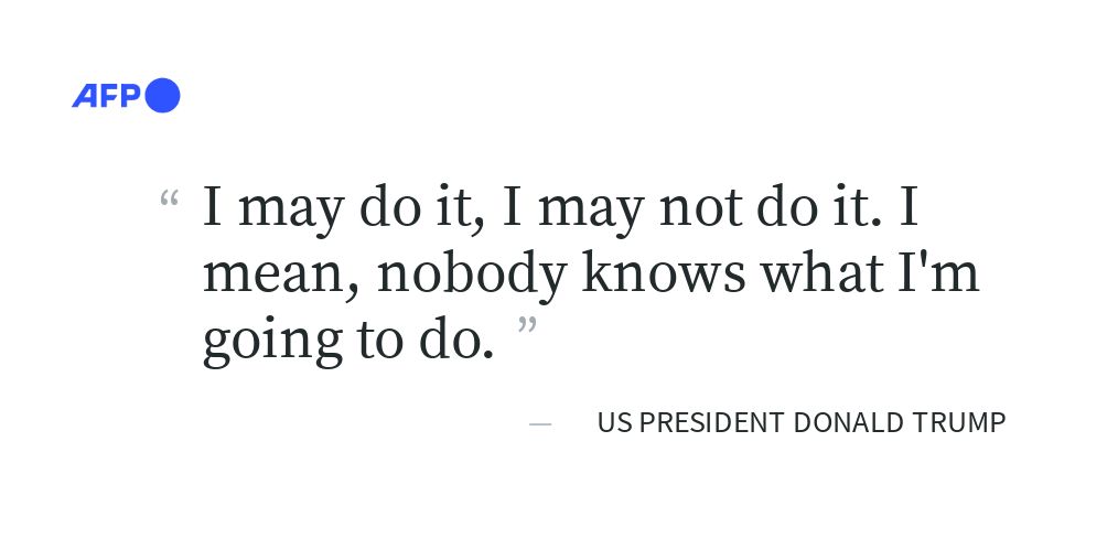 #UPDATE President Donald Trump left the question of whether the United States will join Israeli strikes on Iran up in the air Wednesday, as he said that Tehran had reached out to seek negotiations.