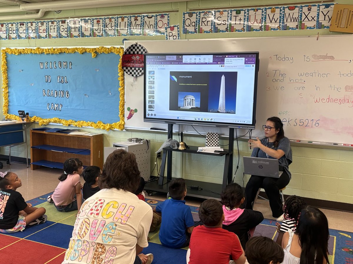 KetyClark's tweet photo. 📚 Raceway Readers Language Camp is zooming into vocabulary! 🏁
Students are connecting words to the real world through authentic, meaningful learning experiences. #RacewayReaders #LanguageCamp #VocabularyInAction #FullSpeedAhead https://t.co/GWPHMh2Tn4