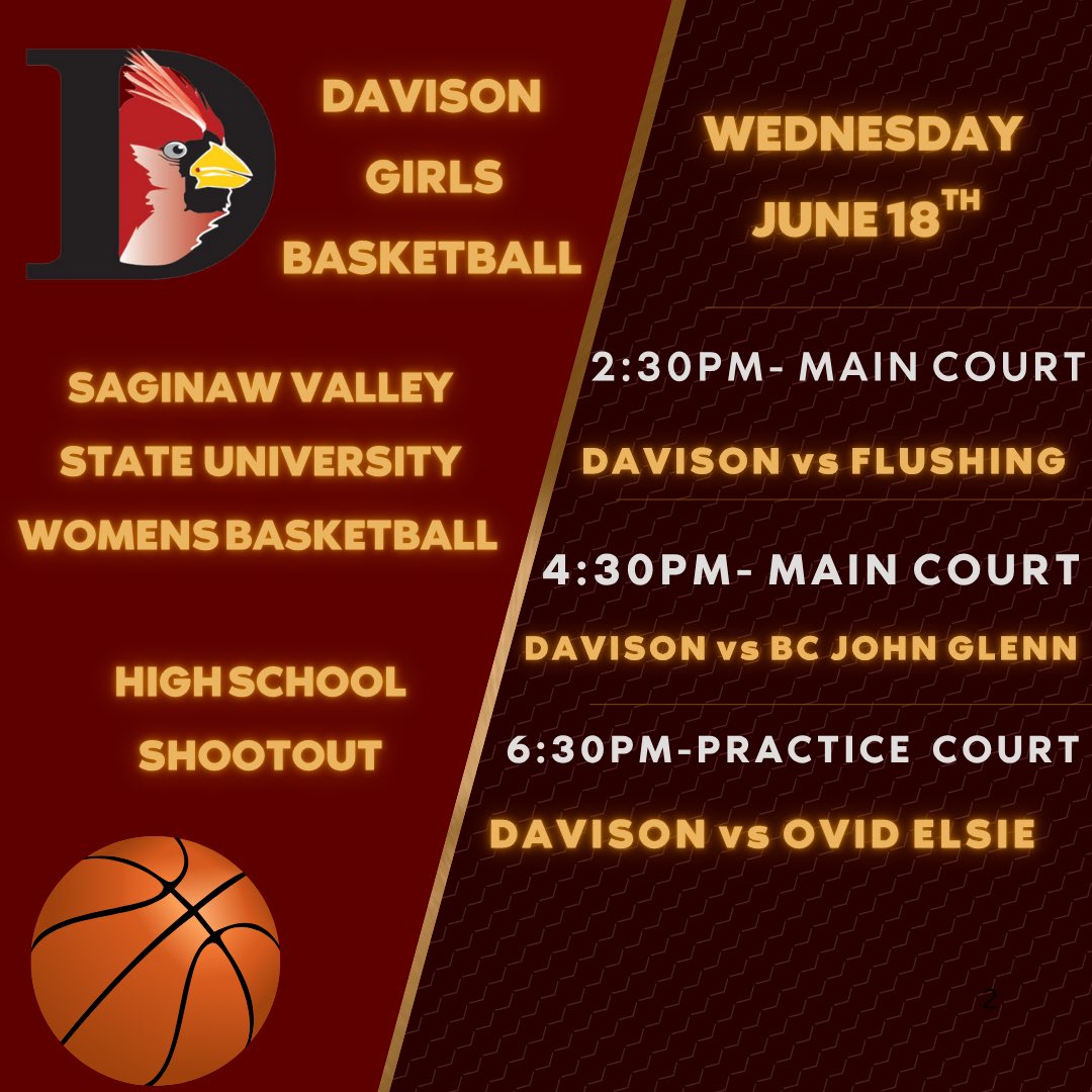 Savannah Rice (@ricesavannah31) on Twitter photo Let's go to work girls! <a href="/Davison_G_Bball/">Davison Girls Basketball</a> got something to prove. Let's show up and get at it! See you there <a href="/svsuwbb/">SVSU Women's Basketball</a> !! Let's go to work girls! <a href="/Davison_G_Bball/">Davison Girls Basketball</a> got something to prove. Let's show up and get at it! See you there <a href="/svsuwbb/">SVSU Women's Basketball</a> !!
