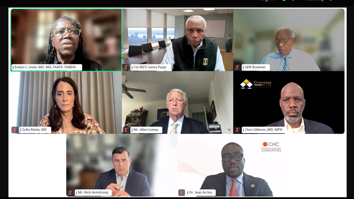 CHC: Creating Healthier Communities (@chcimpact) on Twitter photo ✨HAPPENING NOW: Veterans Health and Wellness Foundation roundtable!
CHC CEO <a href="/JeanAccius/">Dr. Jean C. Accius</a> joins other leaders from <a href="/PsychFoundation/">APA Foundation</a>, Cabana, <a href="/homebaseprogram/">Home Base</a>, <a href="/CCNAlexandria/">Concerned Citizens Network of Alexandria (CCNA)</a>, and more to discuss how communities can come together to support #Veterans during this time.
#CHCImpact ✨HAPPENING NOW: Veterans Health and Wellness Foundation roundtable!
CHC CEO <a href="/JeanAccius/">Dr. Jean C. Accius</a> joins other leaders from <a href="/PsychFoundation/">APA Foundation</a>, Cabana, <a href="/homebaseprogram/">Home Base</a>, <a href="/CCNAlexandria/">Concerned Citizens Network of Alexandria (CCNA)</a>, and more to discuss how communities can come together to support #Veterans during this time.
#CHCImpact
