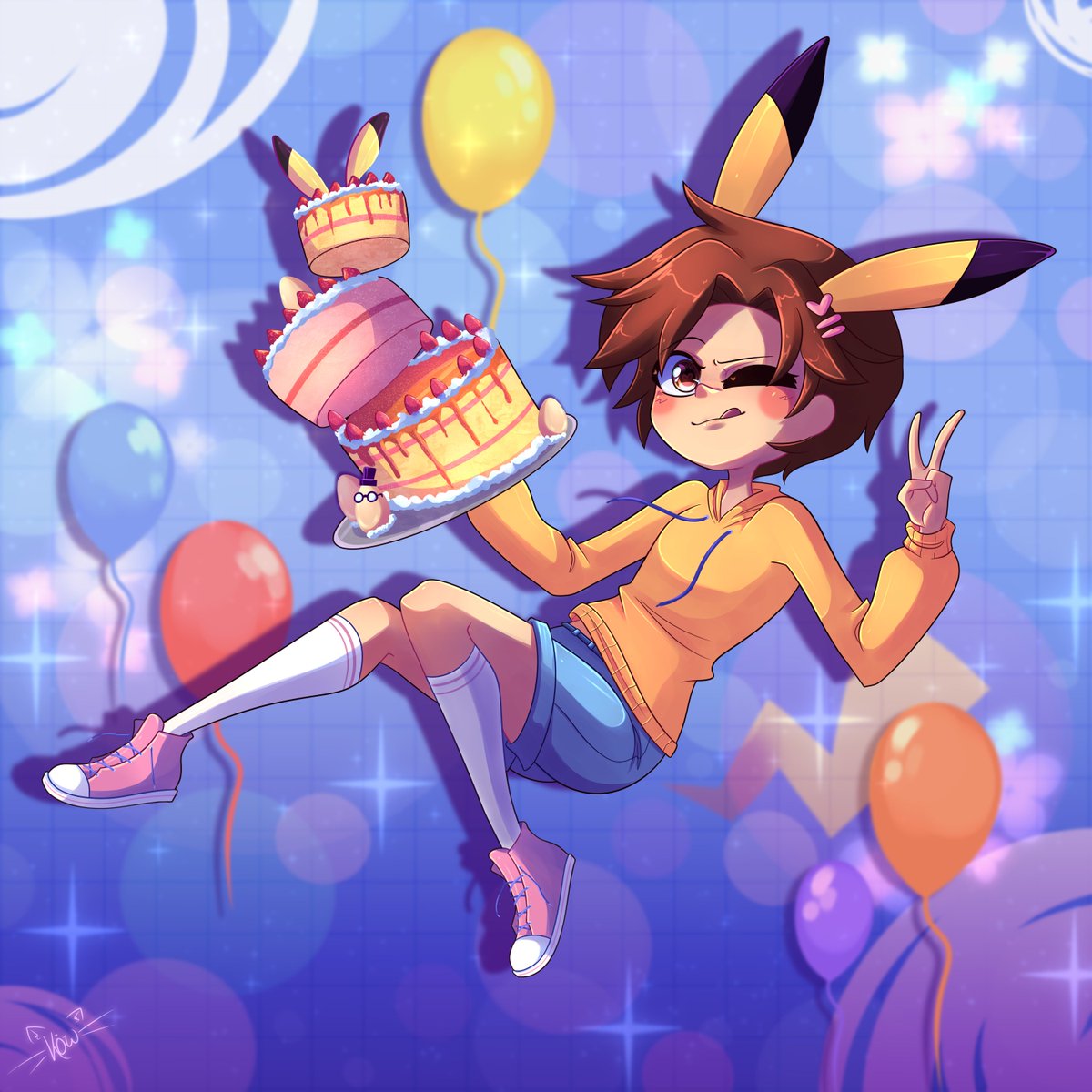 ItsMeKow's tweet image. -¡Felii cum! :D 🎉🎁

#soarinngbday 
#SoarinngArt
