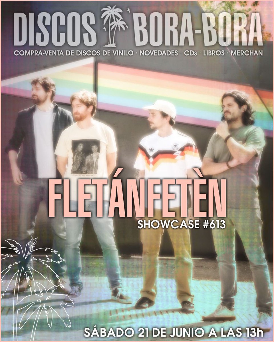 FletanFeten's tweet photo. El sábado a la hora del vermut, pasaros por Bora Bora, y os pillais uno de nuestros flamantes vinilos de #Solouncometaalfinal, nuestro nuevo disco https://t.co/brnJjr3kJz