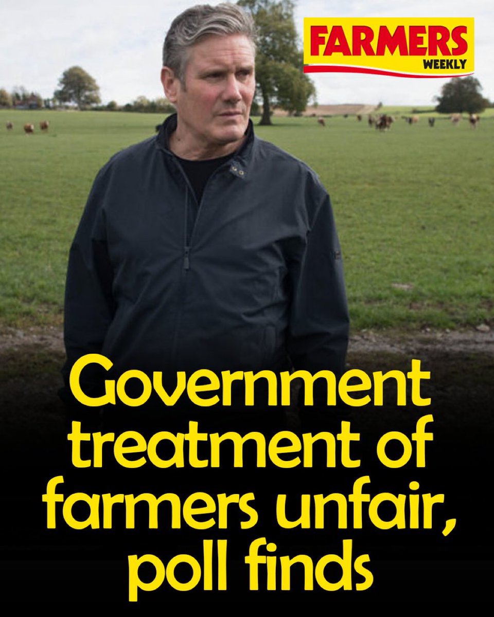 No Farmers, No Food (@nofarmsnofoods) on Twitter photo “More than half of Britons believe farmers are being unfairly treated by the UK government, according to new polling.”
~ <a href="/FarmersWeekly/">Farmers Weekly</a> “More than half of Britons believe farmers are being unfairly treated by the UK government, according to new polling.”
~ <a href="/FarmersWeekly/">Farmers Weekly</a>