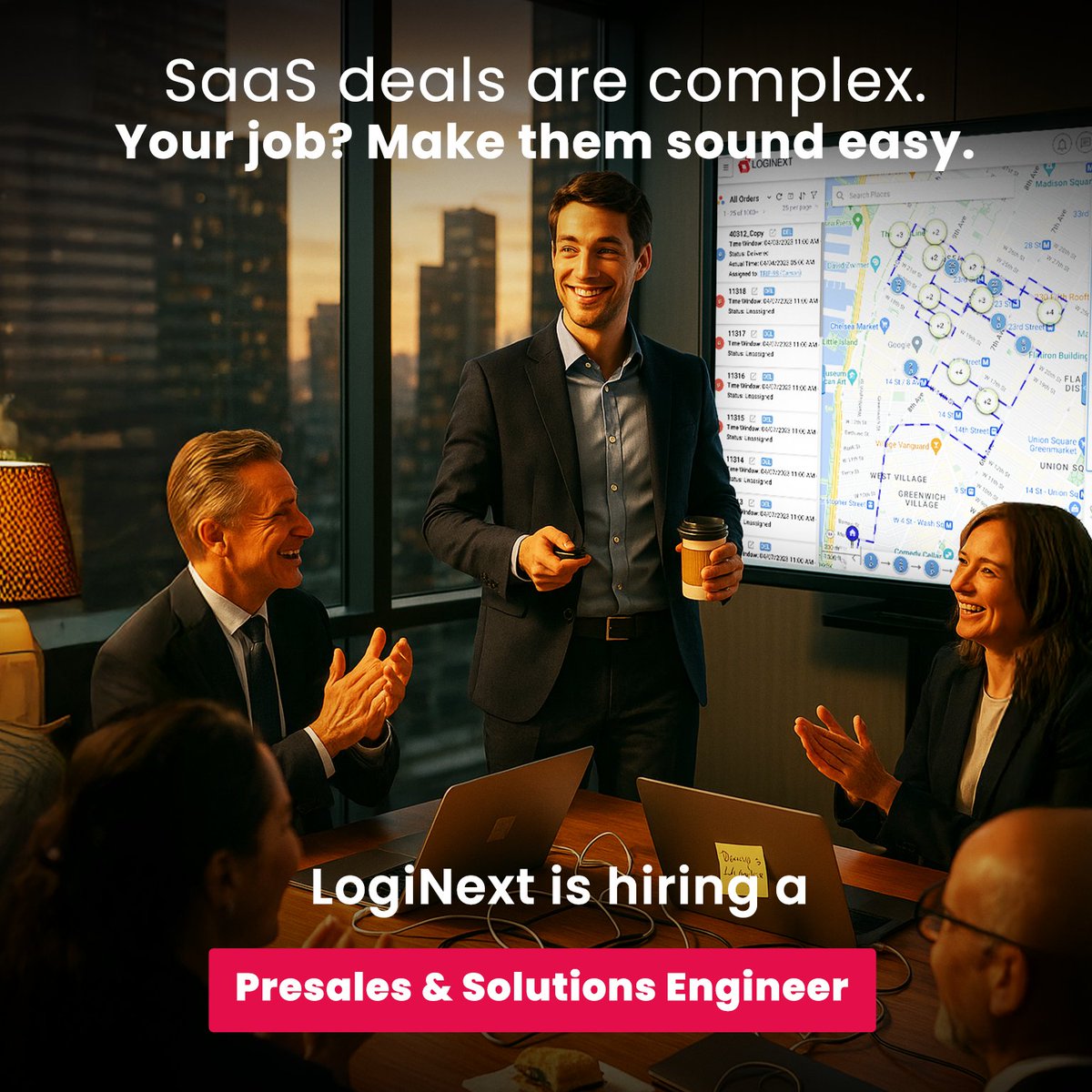 🚨🚨🚨#Hiring alert!🚨🚨🚨

If you speak fluent #SaaS, live for the thrill of demos,
and can solve a business problem before the coffee gets cold, let’s talk.🤝

LogiNext is hiring for 'Presales &amp; Solutions Engineer': loginext.hire.trakstar.com/jobs/fk0qu52/
 
#Sales #JobsInSales #Careers