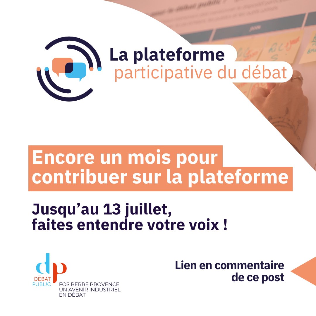 💻 Encore un mois pour contribuer sur la plateforme participative !

❓ Posez une question et obtenez une réponse directement sur la plateforme !

🗣 Déposez un avis et échangez avec les autres contributeur·ices !

👉swll.to/iNjFASU