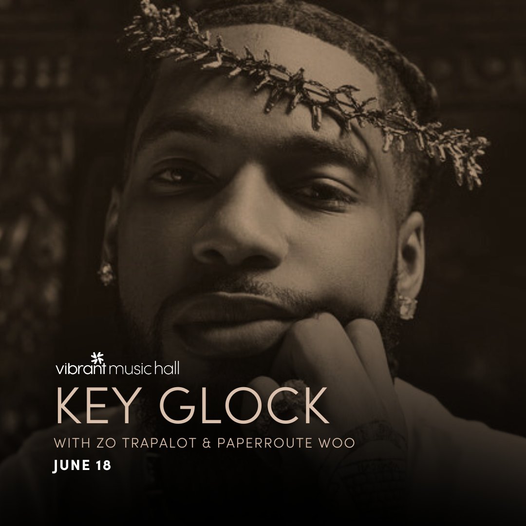 Joining us tonight for <a href="/KeyGLOCK/">👑Glockaveli👑</a> with Zo Trapalot &amp; PaperRoute Woo? Here is what you need to know before you go!

Doors - 6:30 PM
Show - 8 PM

🎫 Get tickets now: livemu.sc/43PhWok
➡️ Upgrade your night or review our venue policies before you arrive: livemu.sc/4bvnmHk