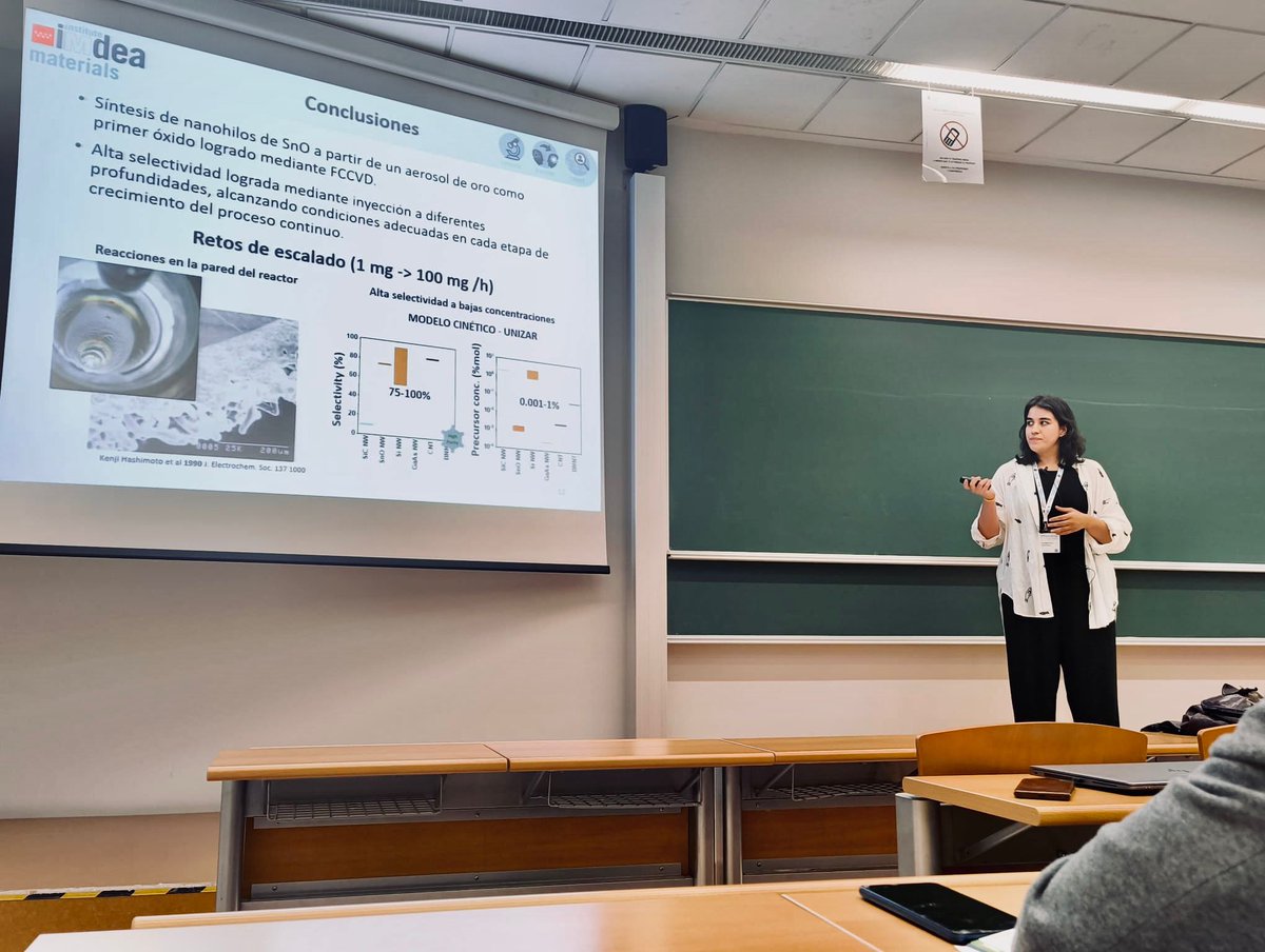 Dr. Isabel Gómez Palos successfully presented her work “Síntesis en fase gas de nanoredes de nanohilos de SnO con catalizadores aerosolizados” at #SECAT2025, held at the University of Alcalá de Henares on June 18. A great event showcasing the latest in catalysis research!