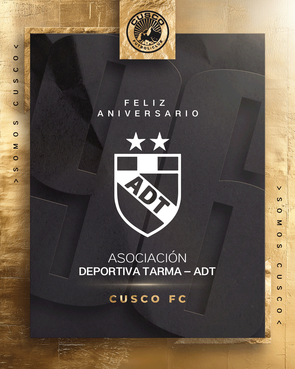 Cusco FC (@cuscofc_2009) on Twitter photo ⚽ ¡Felices 96 años, <a href="/adt_tarma/">ADT de Tarma - Oficial</a>! Nos honra compartir la pasión por el fútbol y el respeto mutuo en cada encuentro.
#SomosCusco ⚽ ¡Felices 96 años, <a href="/adt_tarma/">ADT de Tarma - Oficial</a>! Nos honra compartir la pasión por el fútbol y el respeto mutuo en cada encuentro.
#SomosCusco