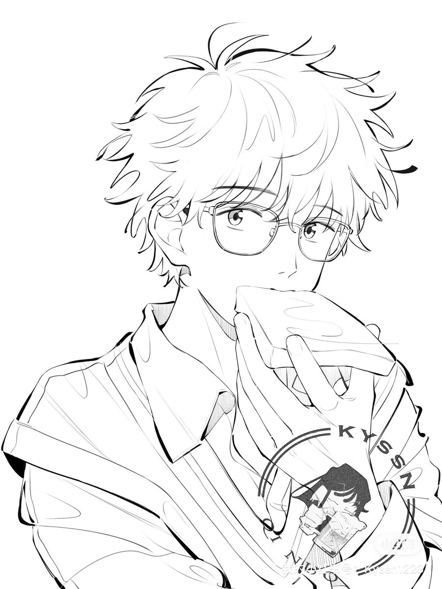 很喜欢他们的这一套服装~终于有时间画啦✍🏻✍🏻✍🏻 #スキップとローファー