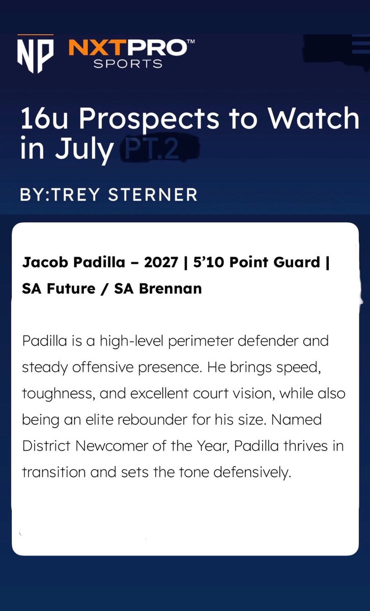 jacobpad12's tweet image. Thank you for the write up!
@PRO16League @SAFutureBB @NxtProHoops
