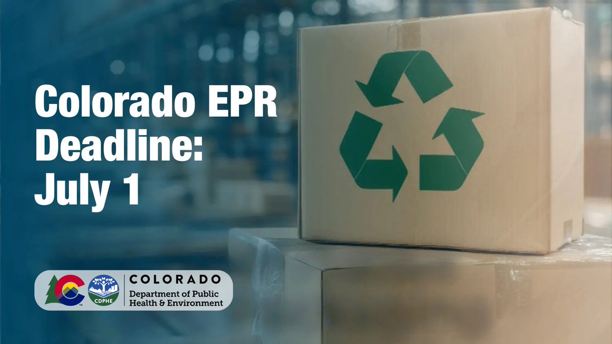 Beginning July 1, Colorado requires producers selling or distributing products in covered packaging in that state to be registered with one of its designated producer responsibility organizations (PROs). 

Learn more: bit.ly/403Xtts