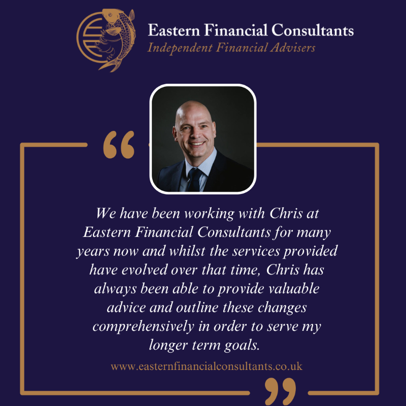 Feedback Friday! Fantastic Feedback for Financial Adviser Chris Yates after an Annual Financial Review.