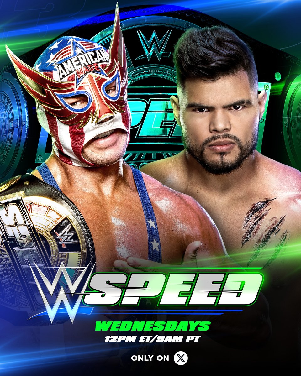 TripleH's tweet image. The countdown to @Americano_WWE&apos;s next title defense begins...

@humberto_wwe challenges the #WWESpeed Champion TODAY at 12pm ET / 9am PT, exclusively on @X.