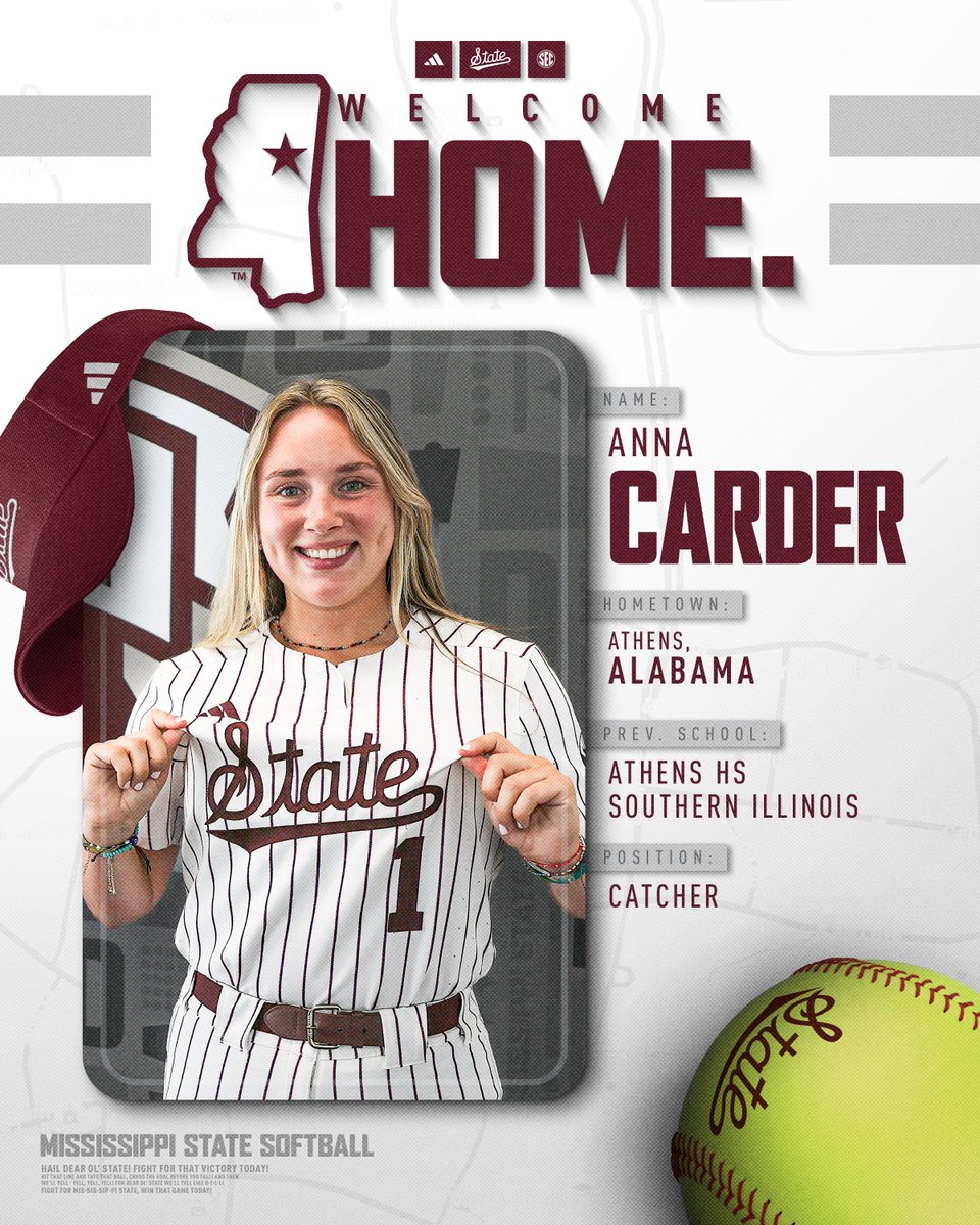 Mississippi State Softball (@hailstatesb) on Twitter photo The MVC Defensive Player of the Year will now call #StarkVegas home!
๐ฐ hailst.at/45ZEPXo
<a href="/annacarder2022/">Anna Carder</a> | #HailState๐ถ The MVC Defensive Player of the Year will now call #StarkVegas home!
๐ฐ hailst.at/45ZEPXo
<a href="/annacarder2022/">Anna Carder</a> | #HailState๐ถ