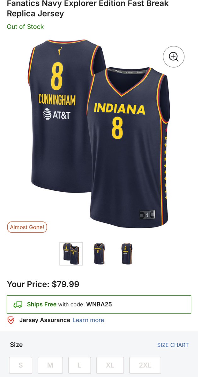 Sophie’s jersey is SOLD OUT 🔥