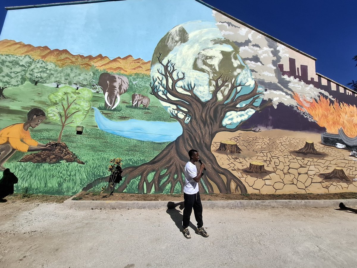 NANGO was honored 2 take part in the launch of a powerful environmental sustainability mural, a collaborative effort by <a href="/EMAeep/">E.M.A</a> &amp;MutareTales. Painted by 10 young&amp;talented local artists, it is a creative call 2 action, reminding us  on the importance of environmental protection