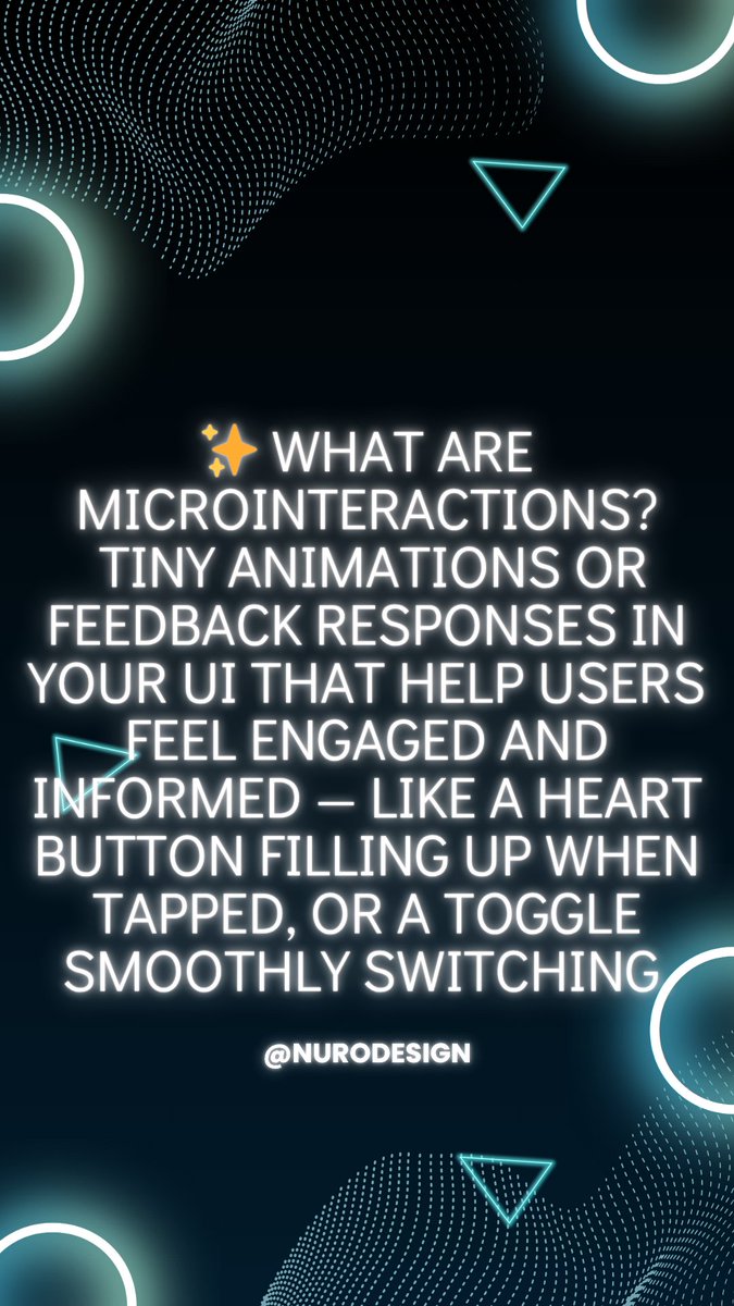Nurodesign's tweet image. It’s the little things that matter. #Microinteractions #UIDesignTips #UXMatters #FigmaDesign #nurodesign #FigmaPlugins #SmartAnimate #LottieFiles #DesignBetter