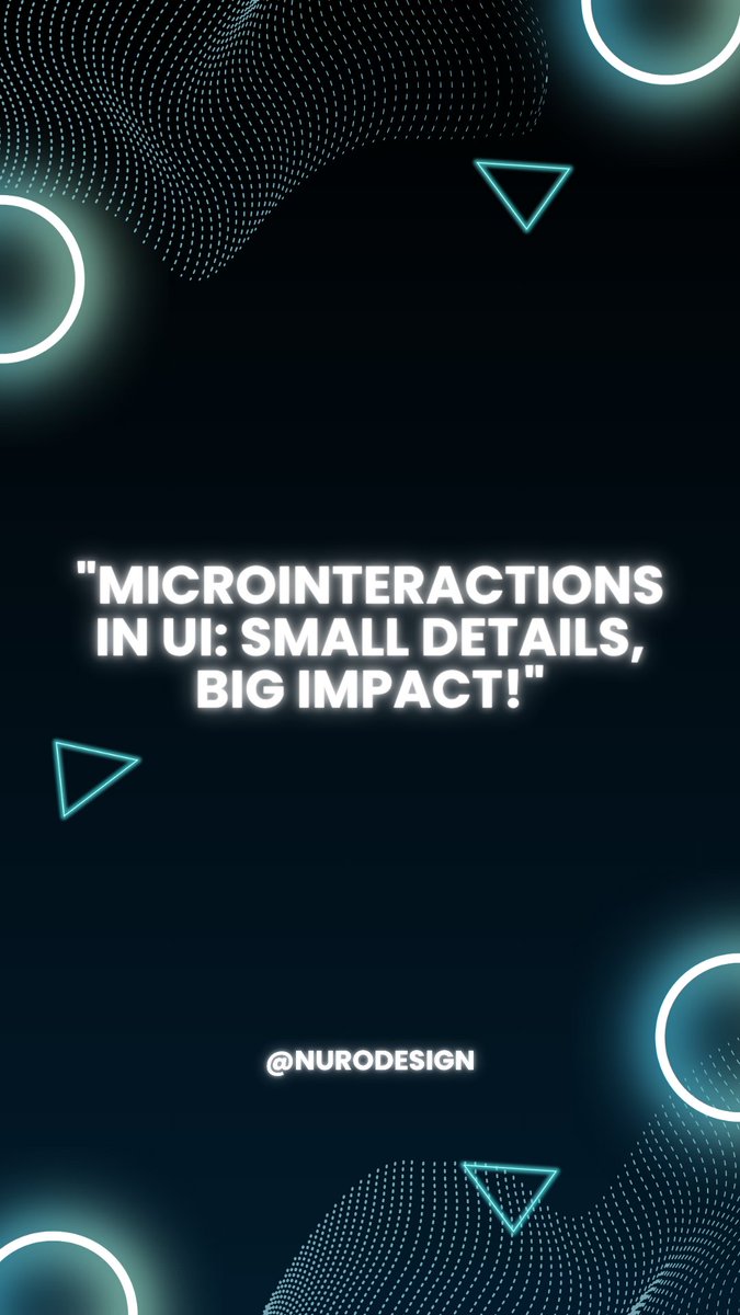 Nurodesign's tweet image. It’s the little things that matter. #Microinteractions #UIDesignTips #UXMatters #FigmaDesign #nurodesign #FigmaPlugins #SmartAnimate #LottieFiles #DesignBetter