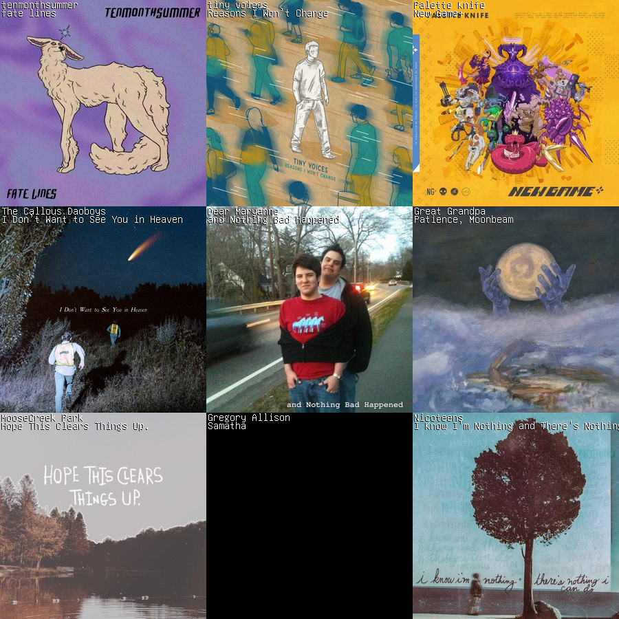 I don't normally do a Wednesday 3x3, but I figured if not post-faux, when?