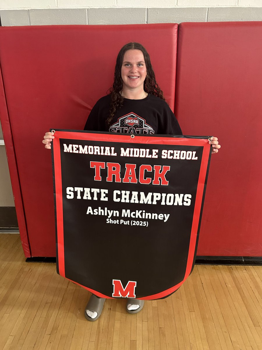 Congrats Ashlyn on your OHSAA Shot Put State Championship!!!!
