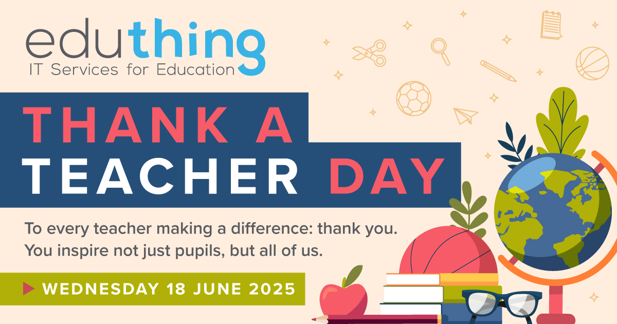 Today is #ThankATeacherDay!

To the incredible teachers we work with all year round, thank you.

From inspiring curiosity to embracing new tech, you shape futures every day.

We’re lucky to work alongside you. 
#ThankYouTeachers #TeachersMatter