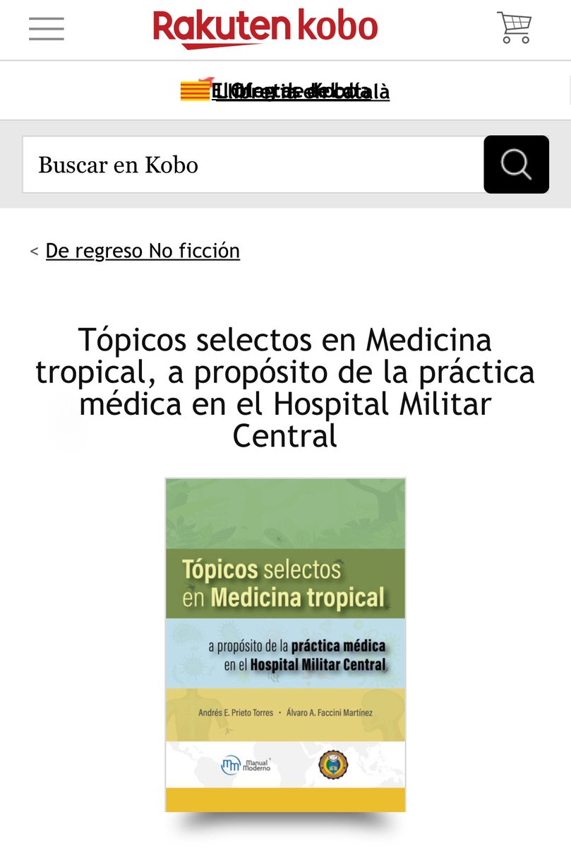 AAFaccini's tweet image. Nuestro libro “Tópicos selectos en Medicina tropical, a propósito de la práctica médica en el Hospital Militar Central”, ahora disponible en librerías digitales:
- Amazon
- Google Libros
- Apple Books
- Rakuten Kobo 
Así como en @manualmodernoco 
colombia.manualmoderno.com/topicos-select…