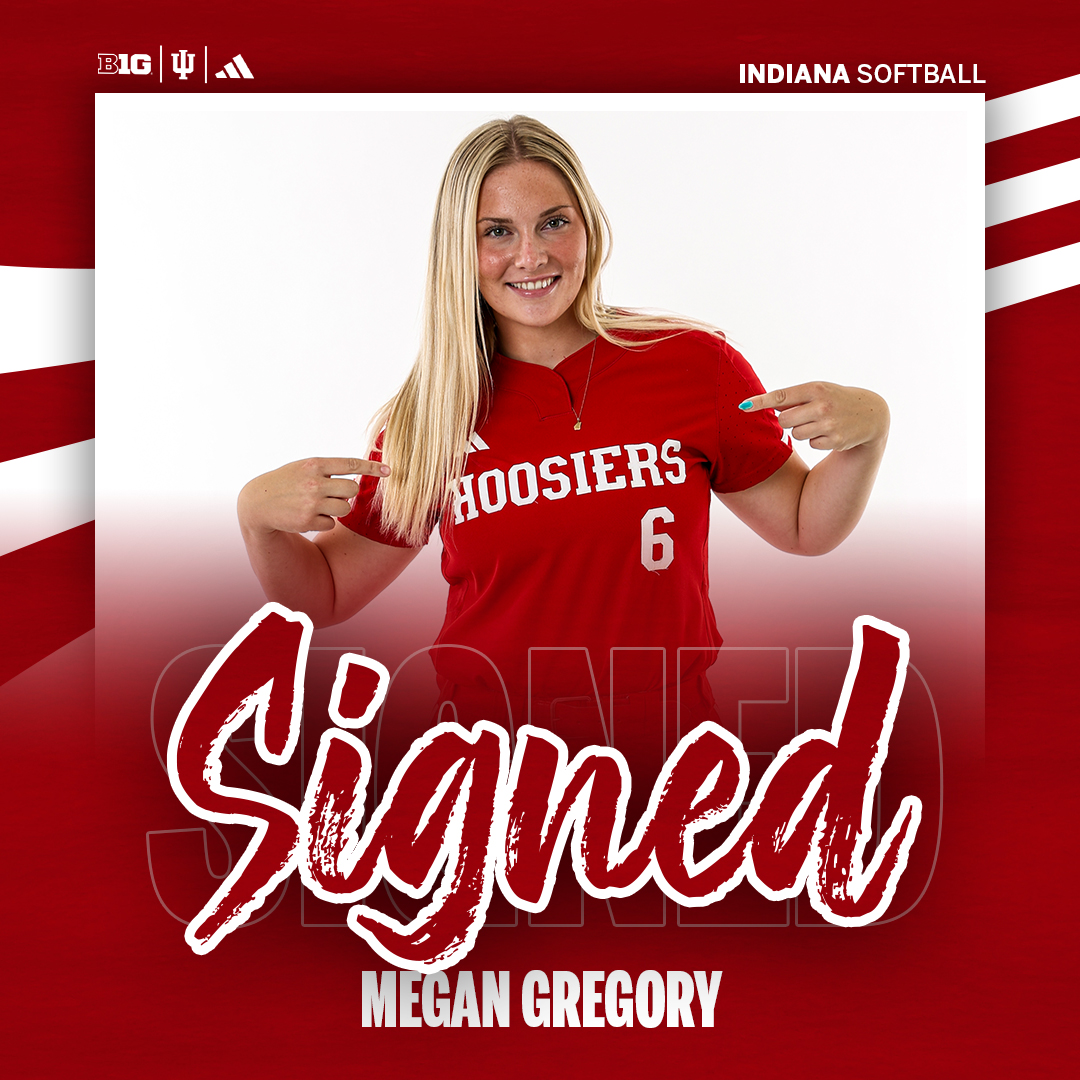 IndianaSB's tweet image. Officially a Hoosier! ⚪️🔴
Welcome to IU, @meg_gregory9!