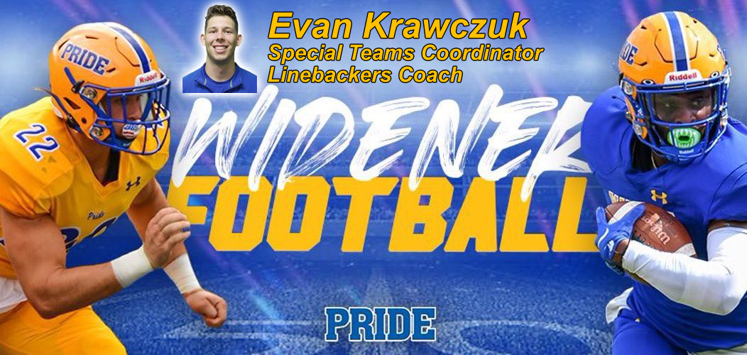 Shore's Best (@sbfootballcamp) on Twitter photo Widener University Special Teams Coordinator/ Linebackers Coach Evan Krawczuk will be coaching and recruiting at the 2025 Shore’s Best Football Camp. Widener plays in the Middle Atlantic Conference (NCAA DIII) and is located in Chester, PA. @EKrawczuk1 <a href="/Widener_FB/">Widener Football</a> Widener University Special Teams Coordinator/ Linebackers Coach Evan Krawczuk will be coaching and recruiting at the 2025 Shore’s Best Football Camp. Widener plays in the Middle Atlantic Conference (NCAA DIII) and is located in Chester, PA. @EKrawczuk1 <a href="/Widener_FB/">Widener Football</a>