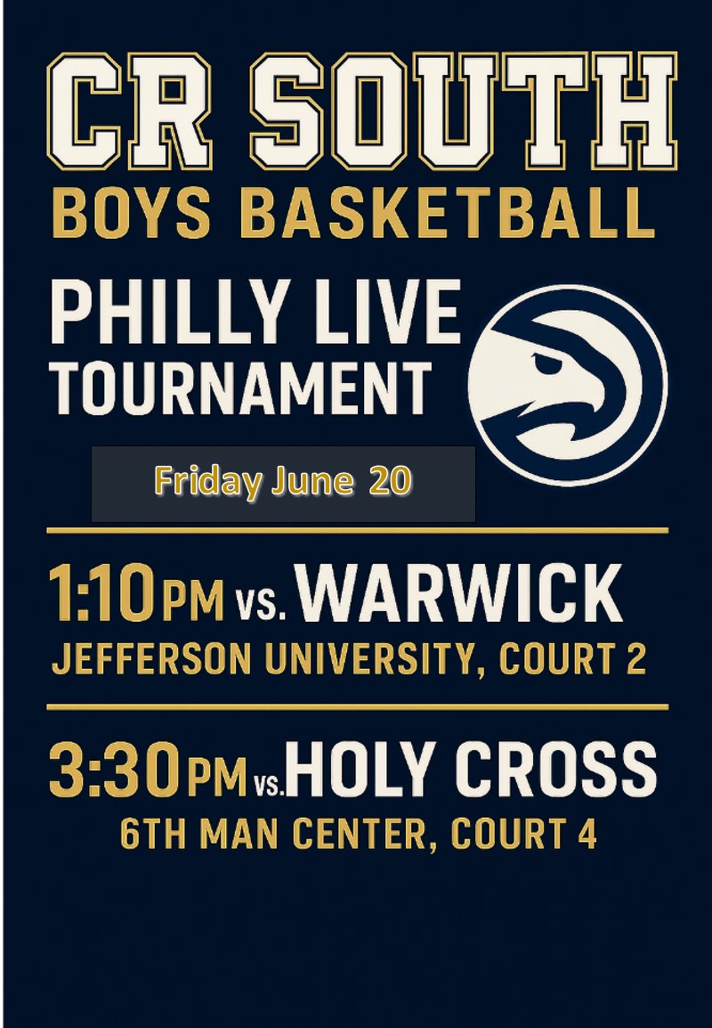 CR South Men’s Basketball (@crs_basketball) on Twitter photo 