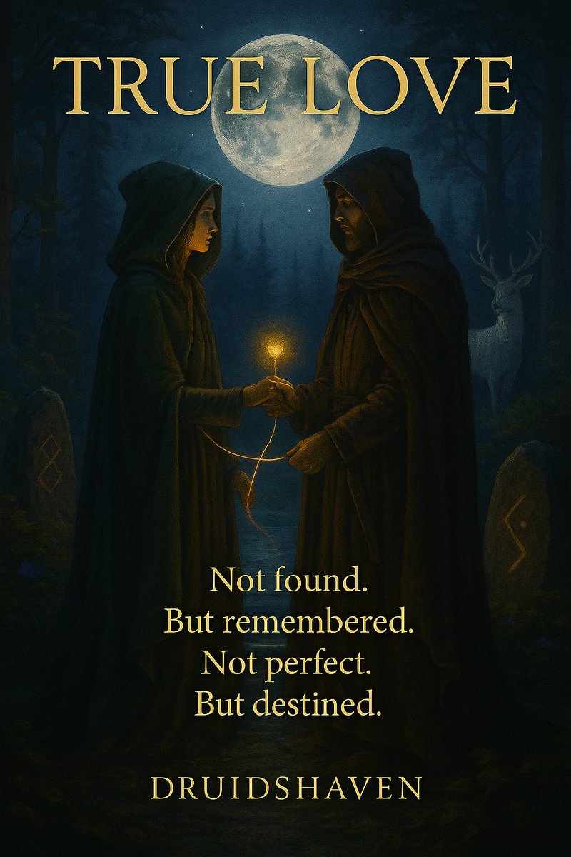 Druidshaven's tweet photo. TRUE LOVE 🌕
Not found.
But remembered.
Not perfect.
But destined.
The thread between you was never broken—
only waiting.
#TrueLove #RedThreadOfFate #WitchTwitter #MysticUnion #Druidshaven #SoulmateEnergy #DivineTiming https://t.co/8Bh4kkd4Tm