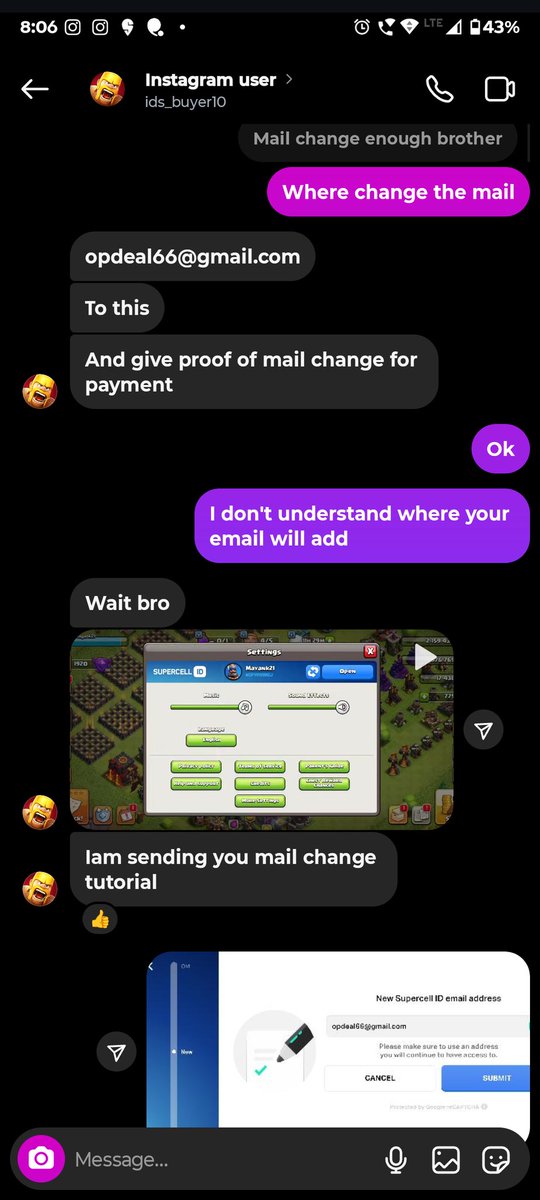 SamarthCha52141's tweet photo. @ClashofClans I have sold my coc account to an Instagram guy for 13,000₹ but He has not pay my money. I have been working on an account since 2016 😭. please help me 🙏🥺 https://t.co/xMYOvQyAAN