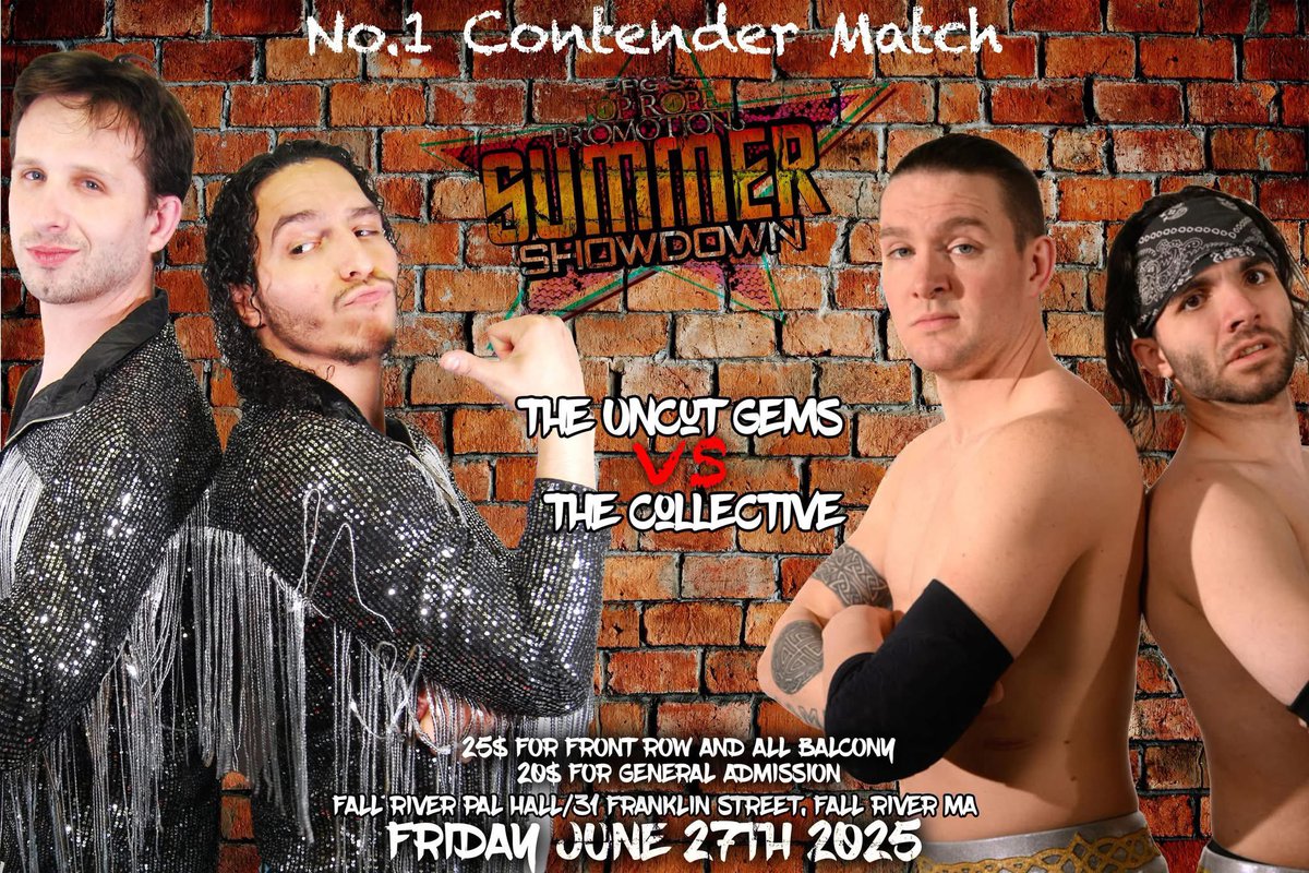 Top Rope Promotions (@topropepro) on Twitter photo Friday June 27th as part of Summer Showdown #1 Contender for the Championship will be decided as two Fan Favorites collide as The Uncut Gems( Flawless Nick Diamond and Luis Leon) take on the Collective(<a href="/RylieO_21/">Rylie O'Neil</a> and <a href="/DevinJusticeSCS/">Devin Justice</a> )
eventbrite.com/e/summer-showd… Friday June 27th as part of Summer Showdown #1 Contender for the Championship will be decided as two Fan Favorites collide as The Uncut Gems( Flawless Nick Diamond and Luis Leon) take on the Collective(<a href="/RylieO_21/">Rylie O'Neil</a> and <a href="/DevinJusticeSCS/">Devin Justice</a> )
eventbrite.com/e/summer-showd…