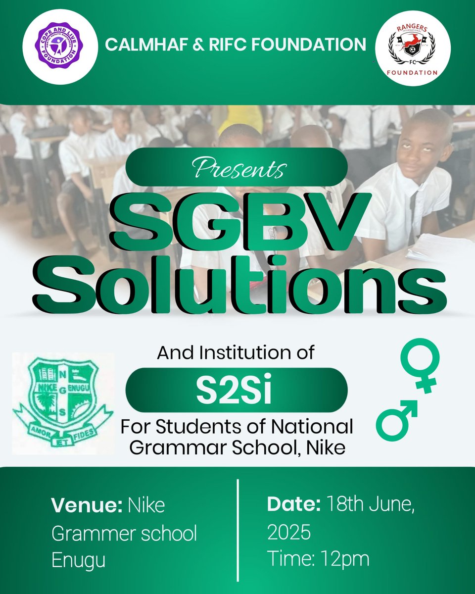 RANGERS INTERNATIONAL FC. FOUNDATION (@rangersintfdn) on Twitter photo Intentional Engagement for Problem Solving on Sexual & Gender Based Violence ( SGBV Solutions ) through Community based approaches .<a href="/_ebere/">ebere amaraizu</a> <a href="/LFCFoundation/">LFC Foundation</a> <a href="/Rangers_Intl/">Rangers International FC</a> <a href="/USinNigeria/">U.S. Mission Nigeria</a> <a href="/copeandlive/">Cope and Live Foundation</a> <a href="/RamseyCounty/">RamseyCounty</a> <a href="/capionigeria/">Carmelite Prisoners' Interest Organisation (CAPIO)</a> <a href="/longplan1/">longtong dawam jude</a> <a href="/UNODC_Nigeria/">UNODC Nigeria</a> <a href="/UNICEF/">UNICEF</a> <a href="/WHONigeria/">WHO Nigeria</a> Intentional Engagement for Problem Solving on Sexual & Gender Based Violence ( SGBV Solutions ) through Community based approaches .<a href="/_ebere/">ebere amaraizu</a> <a href="/LFCFoundation/">LFC Foundation</a> <a href="/Rangers_Intl/">Rangers International FC</a> <a href="/USinNigeria/">U.S. Mission Nigeria</a> <a href="/copeandlive/">Cope and Live Foundation</a> <a href="/RamseyCounty/">RamseyCounty</a> <a href="/capionigeria/">Carmelite Prisoners' Interest Organisation (CAPIO)</a> <a href="/longplan1/">longtong dawam jude</a> <a href="/UNODC_Nigeria/">UNODC Nigeria</a> <a href="/UNICEF/">UNICEF</a> <a href="/WHONigeria/">WHO Nigeria</a>