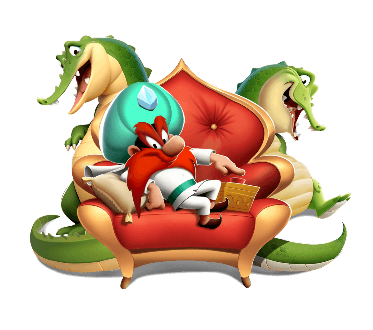 Hide your jewels! Sultan Sam crashes into the World of Mayhem tomorrow! 

looneytuneswom.com/news/2025/06/1…