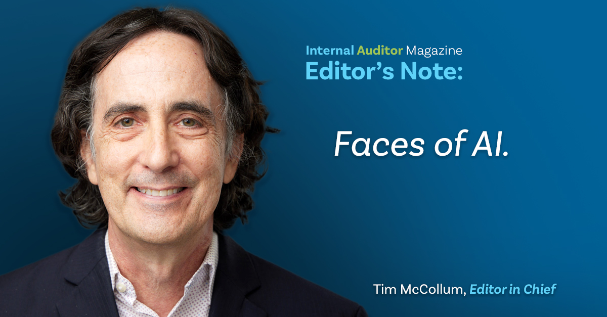 Editor in Chief Tim McCollum spotlights internal audit leaders whose teams are using AI to deliver smarter insights. Read “Faces of AI”: loom.ly/cBykACY #IaMagIIA #AIinAction